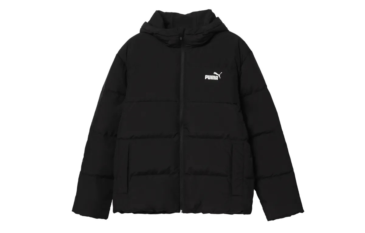 PUMA Down Jackets Men's Black Hooded Moderate Other