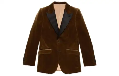 GUCCI Business Suits Men's Brown Suit Collar Moderate Other