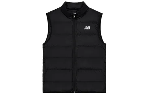 New Balance Vests Men's Black Stand Collar Moderate Other