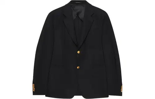 GUCCI Business Suits Men's Black Suit Collar Moderate Other