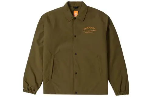 Timberland Jackets Men's Dark Olive Green Lapel Moderate Other
