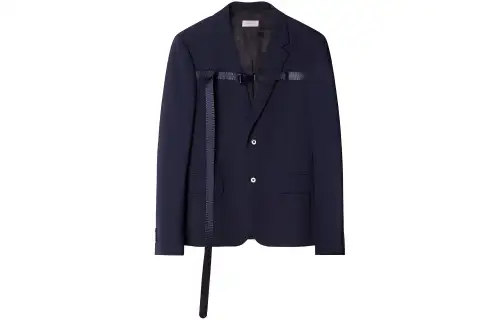 OFF-WHITE buckled single-breasted blazer