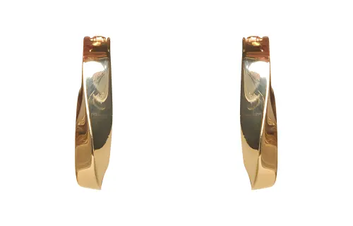 Bottega Veneta Silver Metal Earrings Women's Gold
