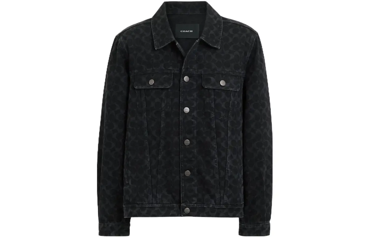 COACH Denim Jackets Men's Black