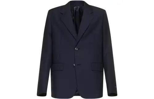 PRADA SS22 Business Suit Coat Men's Dark Marine Blue
