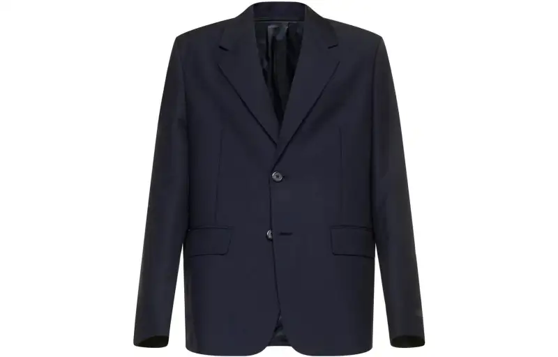 PRADA SS22 Business Suit Coat Men's Dark Marine Blue