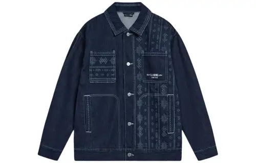 Li Ning Sports Life Collection Denim Jacket Men's Denim Blue