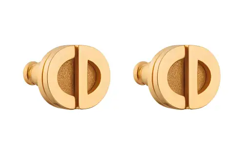 DIOR Metal Stud Earrings Women's Gold