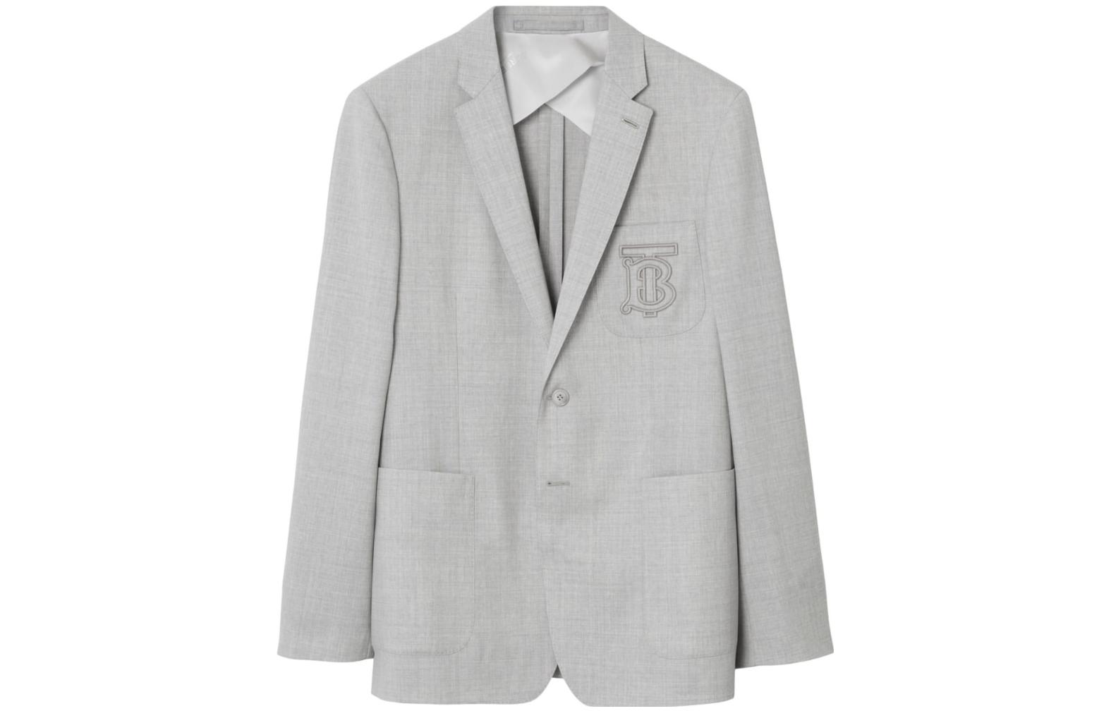 【Previous Season】embroidered-logo wool tailored jacket