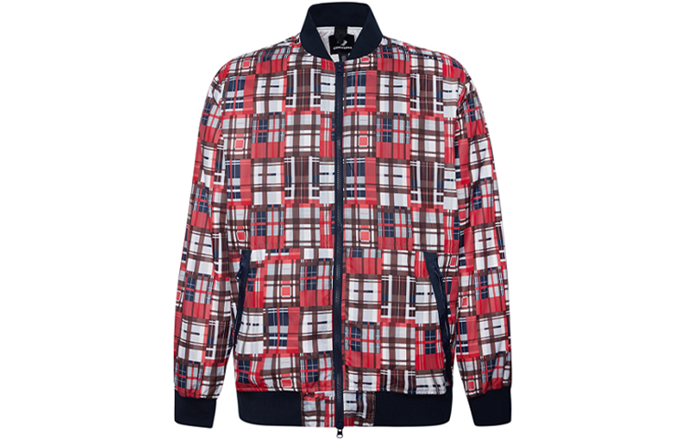 Мужская куртка Converse Check Bomber Jacket (красная)