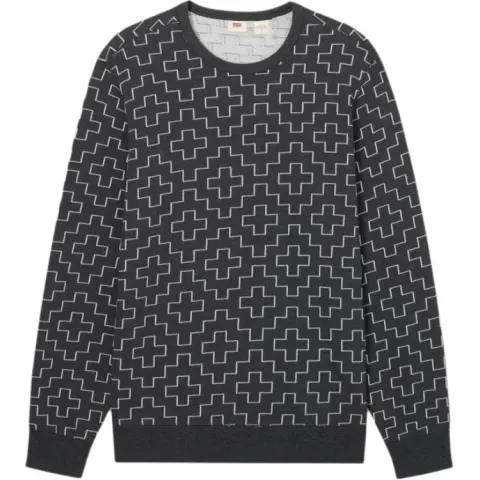 Levi's Knitwear Men's Black Crew Neck Moderate