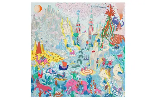 HERMES Scarves Women's Light Blue