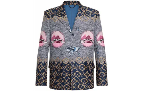 LOUIS VUITTON Lv Wax 3 Button Jacket