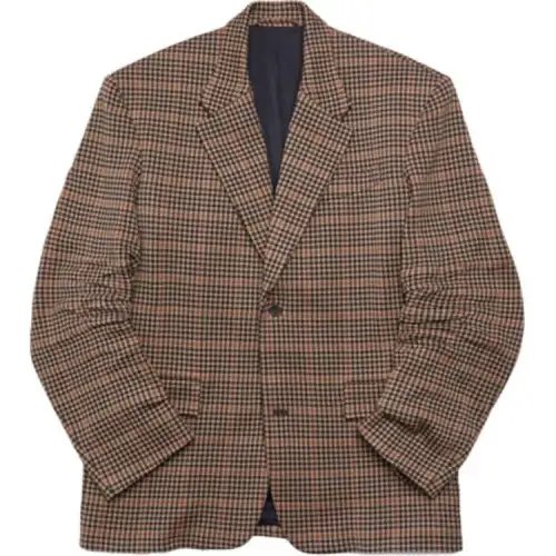 Balenciaga Checkered Tailored Knit Jacket