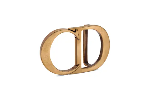 DIOR Dior CD ICON logo styling belt buckle accessories men's retro gold