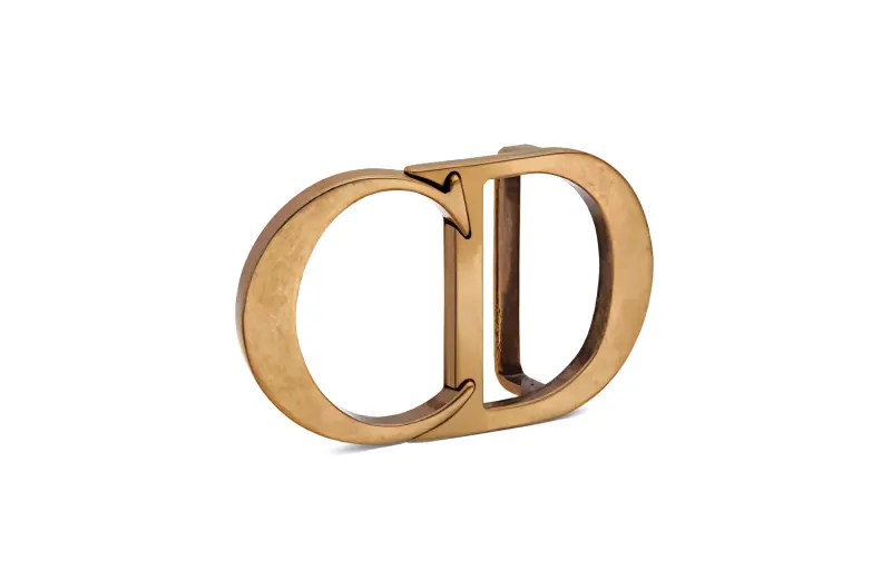 DIOR Dior CD ICON logo styling belt buckle accessories men's retro gold