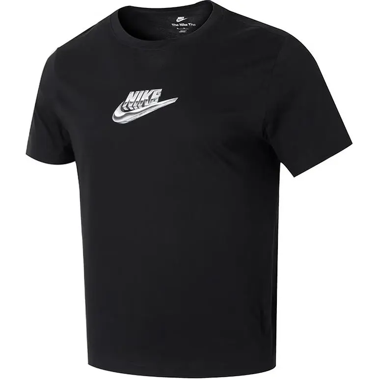 Nike T Shirts Men's Black Crew Neck Moderate