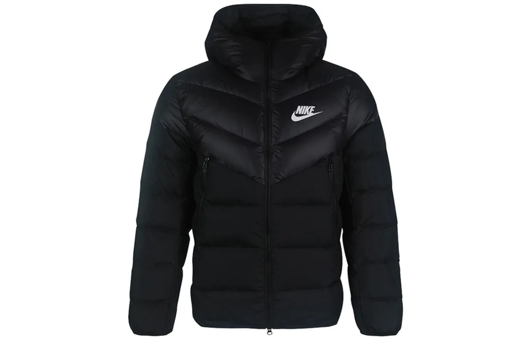 Nike Sportswear Down Fill Men's Sports Hooded Down Jacket Black