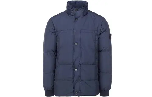 STONE ISLAND SS21 Down Jacket Unisex Ocean Blue
