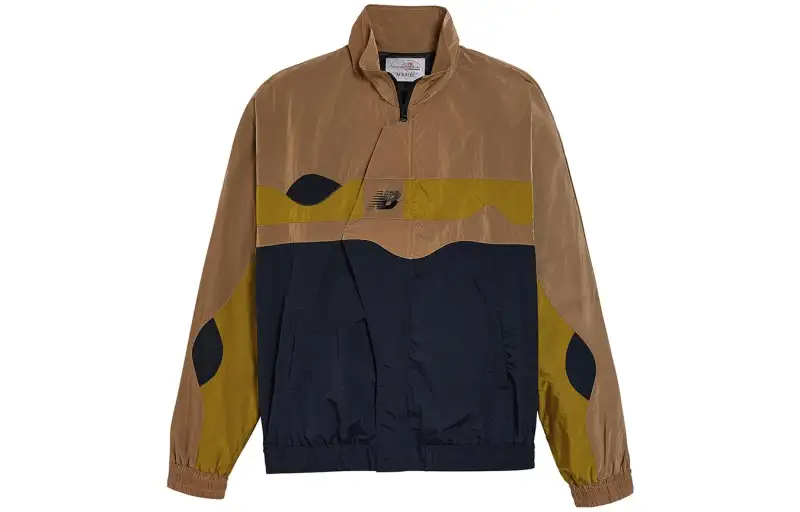 New Balance New Balance X AURALEE Jackets Unisex Beige Stand Collar Moderate Pilot