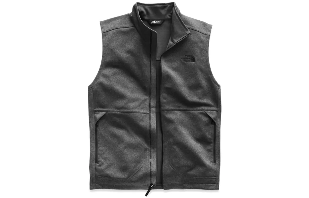 THE NORTH FACE Vests Men's Gray Stand Collar Moderate Other