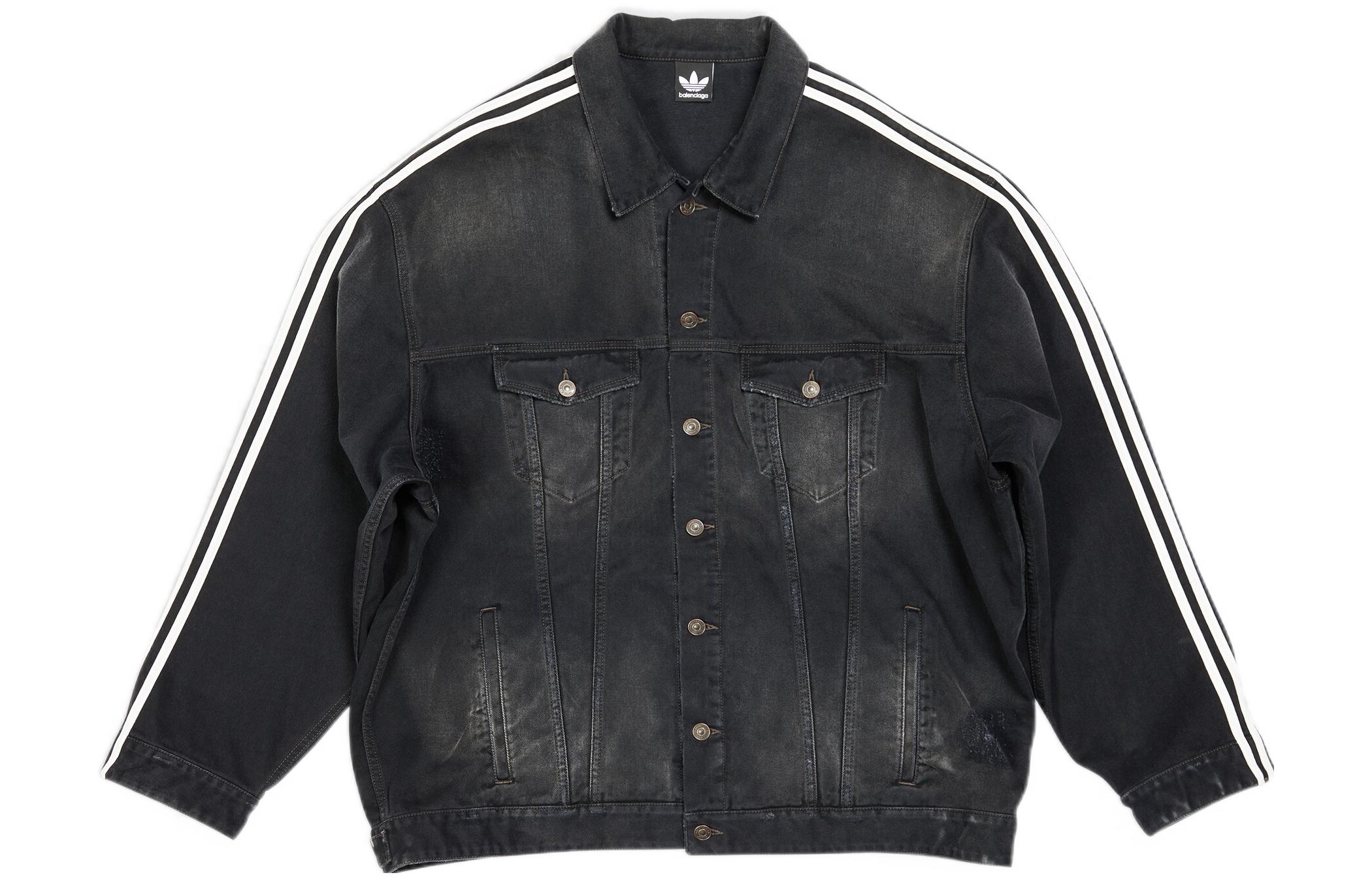 Куртка Balenciaga x adidas Denim (черная)
