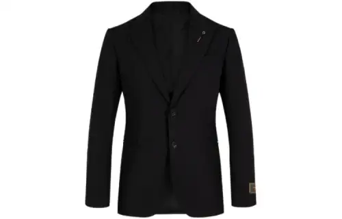 Lv Embossed Monogram Single Breasted Jacket