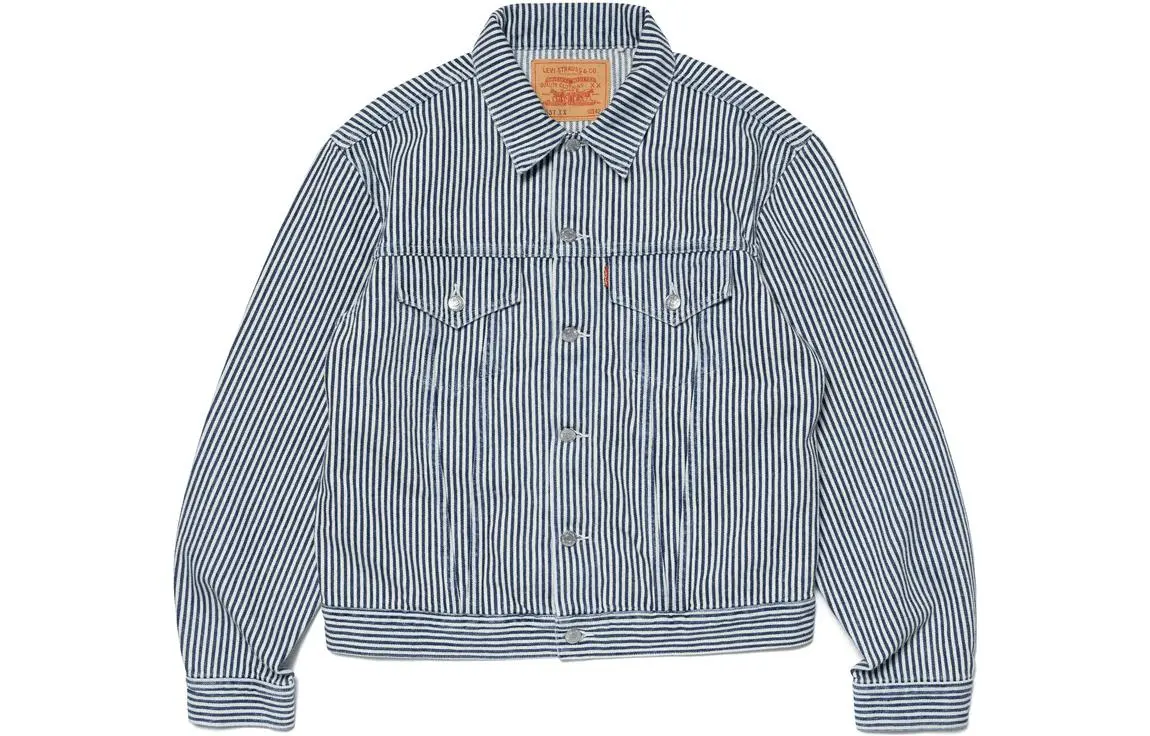 Levis X Nigo 557XX Hickory Stripe Trucker Jacket Indigo
