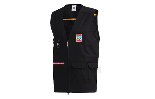 Adidas Originals ADIPLORE Vests Men's Black V Neck Moderate Workwear