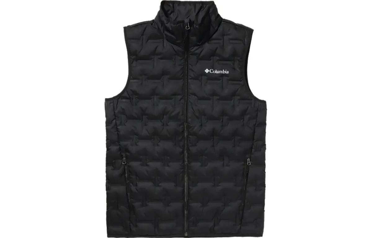 Columbia Down Vests Men's Black Moderate Straight Fit