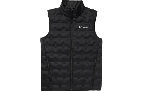 Columbia Down Vests Men's Black Moderate Straight Fit