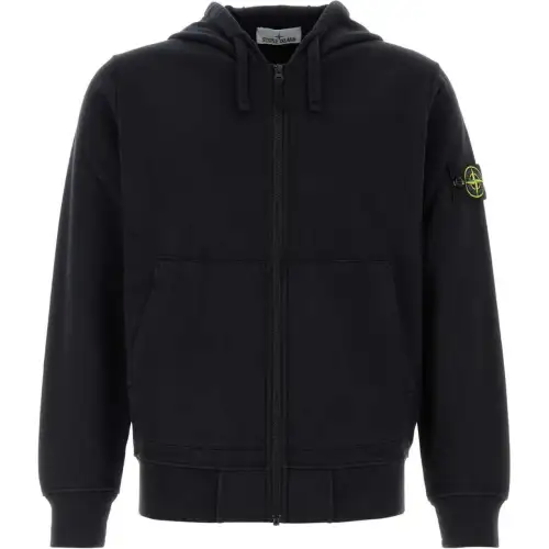 Stone Island Zip-Up Drawstring Hoodie