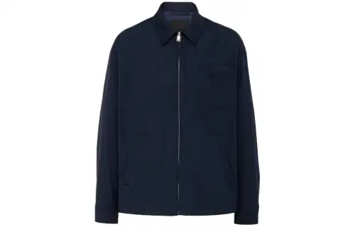 PRADA Logo patch Cotton Jacket