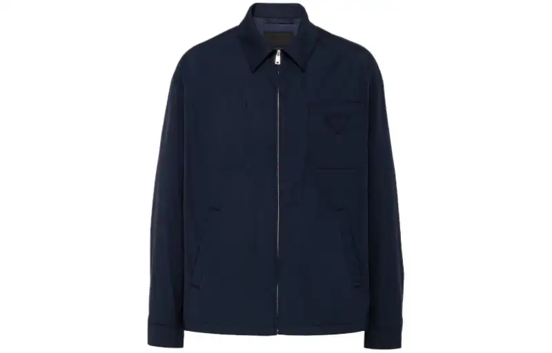 PRADA Logo patch Cotton Jacket