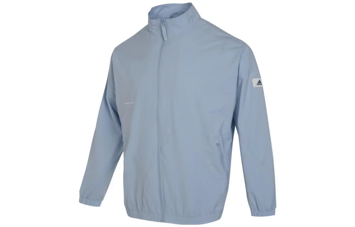 Adidas Jackets Men's Blue Stand Collar Moderate Other