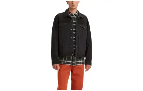 Levis Jackets Men's Black Lapel Moderate Other