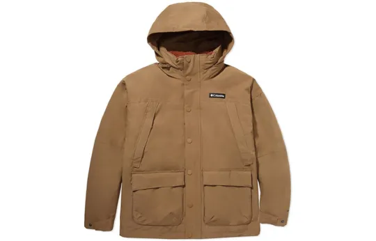 Columbia Waterproof, Windproof, And Rainproof Windbreaker Jacket Men's Umber