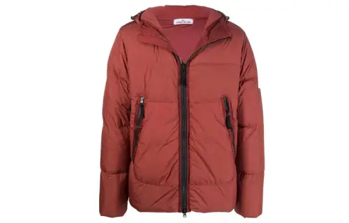 STONE ISLAND FW21 Down Jacket Unisex Red