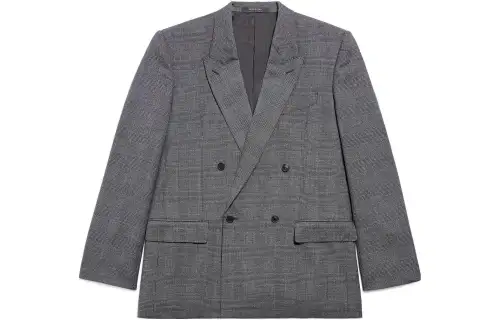 Balenciaga Prince Of Wales Checked Jacket