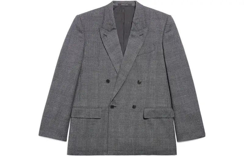 Balenciaga Prince Of Wales Checked Jacket