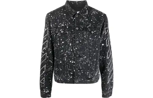 OFF WHITE FW22 Denim Jacket Men's Black
