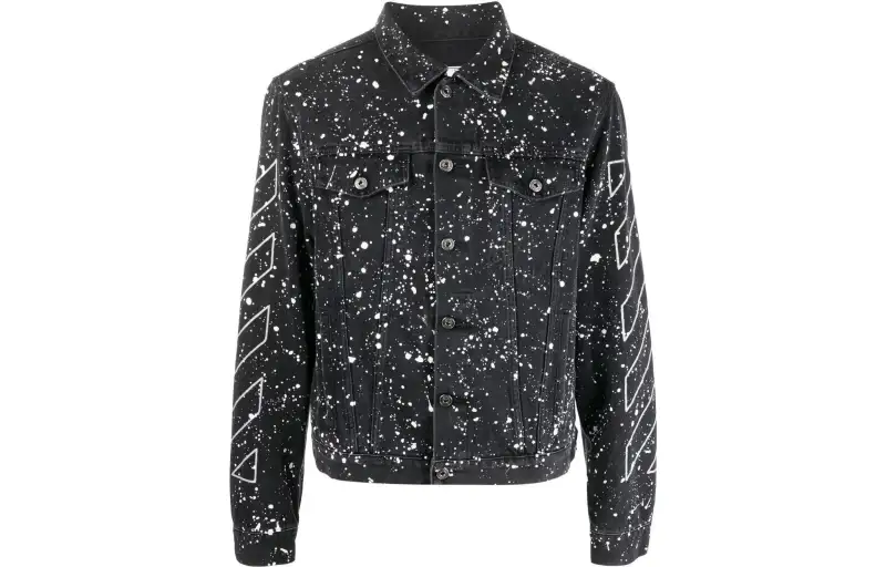OFF WHITE FW22 Denim Jacket Men's Black