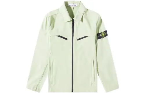 STONE ISLAND LIGHT SOFT SHELL R Jackets & Coats Men's Light Green