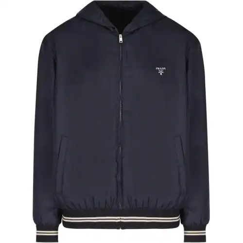 PRADA Zip Up Hooded Coat