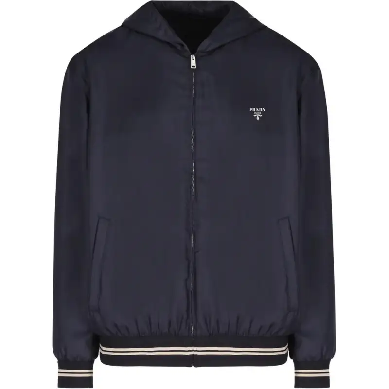 PRADA Zip Up Hooded Coat