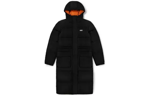 Vans Down Jackets Unisex Black Hooded Moderate