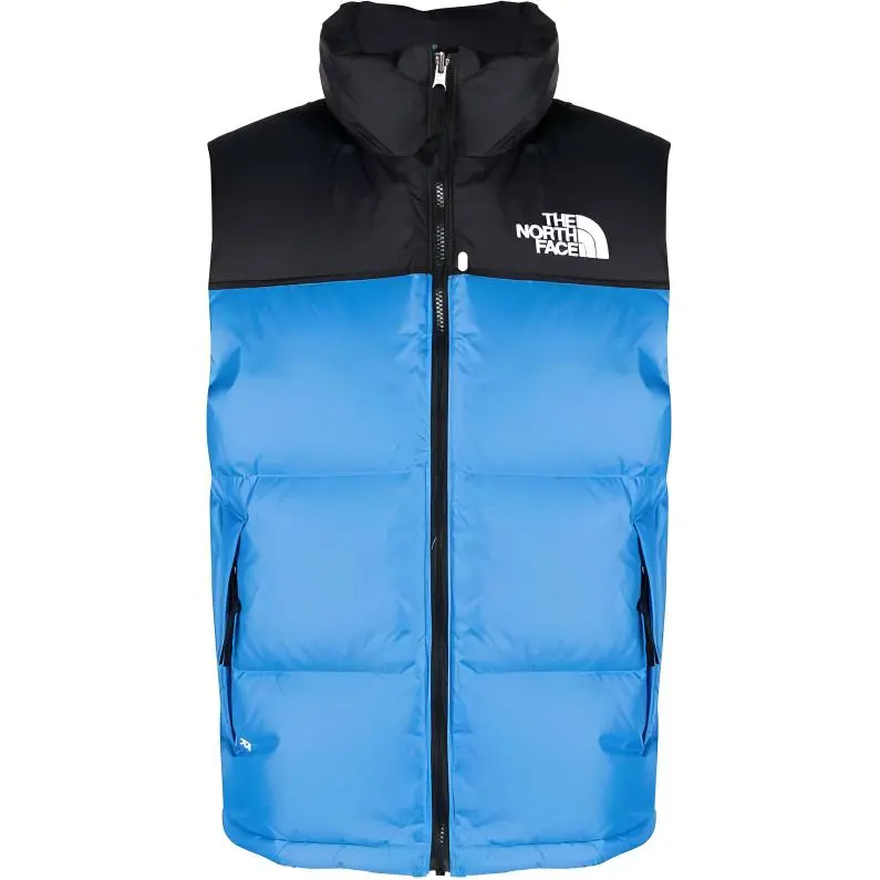 THE NORTH FACE Down Vests Men's Blue Stand Collar Moderate Other