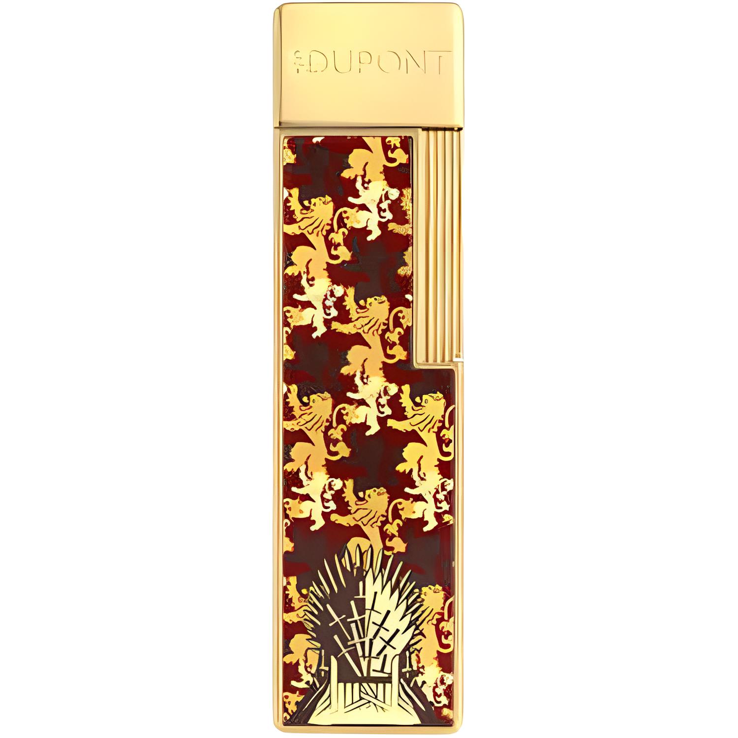 S. T.DUPONT French Dupont Twiggy Exquisite Windproof Series Game of Thrones Lannister Family Lighter Red Gold