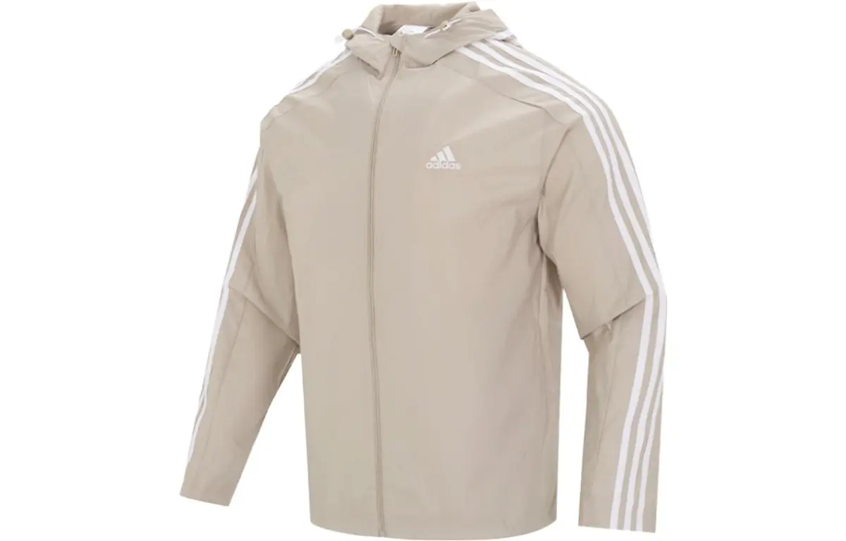 Adidas Jackets Men's Khaki Hooded Moderate Other