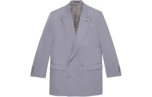 GUCCI Business Suits Men's Purple Suit Collar Moderate Business Suit